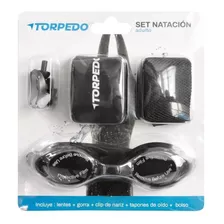 Set Natacion Torpedo Adulto Negro