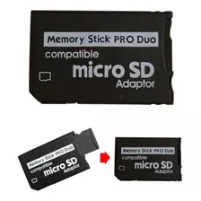 Adaptador Memorystick Pro Duo Micro Sd Para Psp Camara Sony