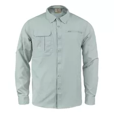 Camisa Outdoor Lightwind H2300 Verde Claro Camping Montaña