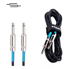 Cable Plug 3 Metros Neutrik Samson Ic10 Mono Guitarra Bajo