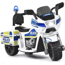 Costzon Policia Moto 3 Ruedas Carro Electrico 3 A 6 Años 6v