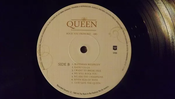 Vinilo Queen Rock You From Rio 1985