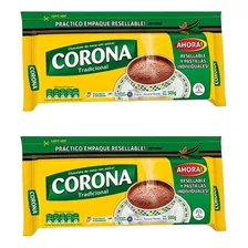 Chocolate Taza Corona Tradicional 500gr X 2 Unidades