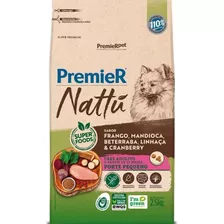 Ração Premier Nattu Cães Ad Raças Pequenas Mandioca 2,5kg