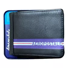 Aeropostale Billetera Bifold De Cuero