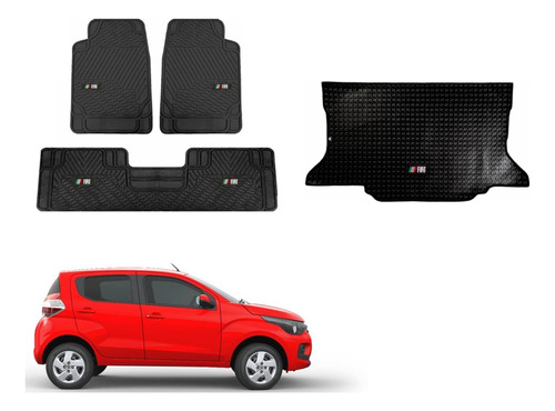 Tapetes 3pz Bt Logo Fiat Palio Adventure 2008 A 2019