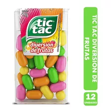Tic Tac Diversión De Frutas De Colores (caja Con 12 Uni)