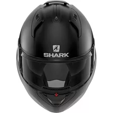 Casco Para Moto Abatible Shark Evo Es Blank Lente Interno Color Negro Tamaño Del Casco M