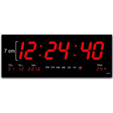 Reloj Digital De Pared Calendario Temperatura 36cm X 15cm