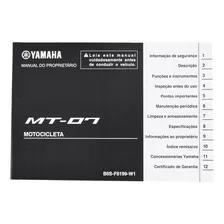 Manual Do Proprietário Mt 07 19-22 Original Yamaha