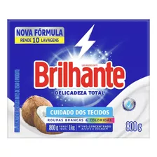 Sabão Em Pó Brilhante 800g Delicadeza Total Lava Roupas