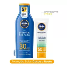 Filtro Solar Corporal 200 + Facial Fps 50 Efeito Matte Nivea