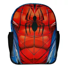 Mochila Escolar Spiderman Hombre Araña Marvel Diseño #5 Color Rojo