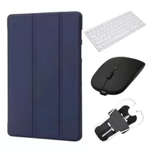 Capa Smart Cover Para Samsung Tab S6lite Teclado Mouse Ponta