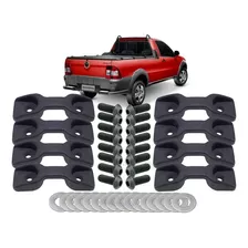 Kit 8 Gancho Da Caçamba Fiat Strada Toro + Parafusos