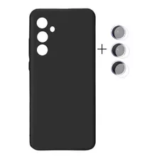 Capa Capinha Aveludada Para Galaxy A14 A146+ Pelicula Camera Cor Preto Para Galaxy A14 A146