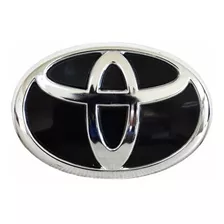 Emblema Logo Baúl Cromado Fondo Negro Toyota Prado Txl