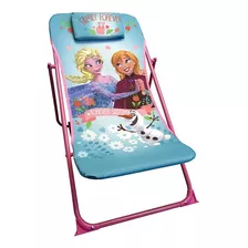 Silla Reposera Frozen 3 Niveles Y Broche Seguridad Color Celeste