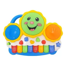 Piano Drum Juguete Para Bebe Luces Y Sonidos Didactico