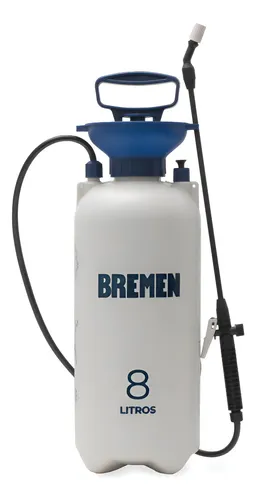 Pulverizador Fumigador Manual Bremen 8lt Pico Ajustable 8328 Blanco