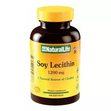 Soy Lecithin Lecitina De Soja Natural Life 1200mg X 100 Cáp.