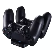 Base Cargadora De Joystick De Ps4 Doble Dobe Horizontal