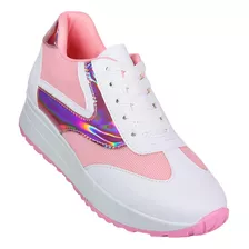 Tenis Casual Mujer Blanco Textil Stfashion 12203901