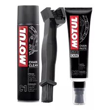 Motul C5 Lubricante Cadenas + Cepillo + Desengrasante C1