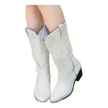 Botas Vaqueras Vaqueras De Pu Étnicas Para Mujer