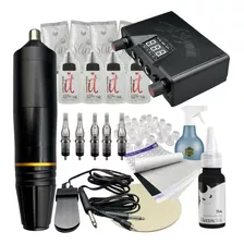 Kit De Tatuagem Tattoo Com Máquina Pen Completo Profissional