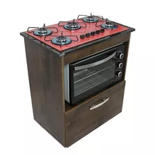 Kit Balcão C/ Cooktop 5 Bocas + Forno Elétrico 48l Plus Cor 127v