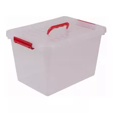 Caja Organizadora Transparente Mediana 32 X 23 X 19 Cm