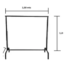 Armario Portátil Desarmable Rack Colgador Ropa Metálico