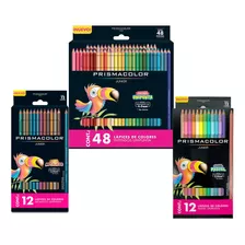 Colores Prismacolor Junior 12 Pastel + Metalicos + 48 Arte