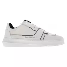 Tenis Calvin Klein Ym0y M00425 0k4 White/black Seamus 7l 25