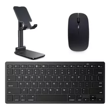 Teclado + Mouse Bluetooth E Suporte Para Galaxy Tab S6 Lite
