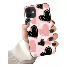 Funda Case Protectora Generica P/ iPhone Corazon Glitter Tpu