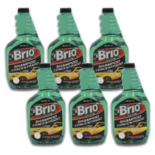 6pk - Brio Shampoo Automotriz Concentrado 1lt