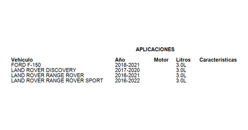 Filtro Aceite Land Rover Range Rover Sport 2016-2022 3.0l Foto 3