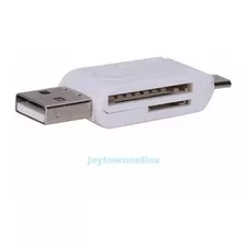 Adaptador Micro Usb A Otg Con Lector De Memoria Micro Sd