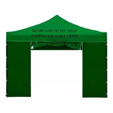 Pared Con Puerta Relampago Para Gazebo 3x3 Con 2 Cierres