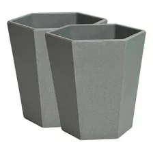 Kit 2 Vaso De Flor Melamina Para Casa Jardim Sala Decoração