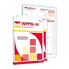 Wppsi Iv 4 Batería Psicológica - Amplio Material Completo