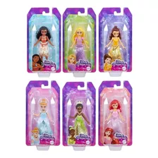 Coleção C/ 6 Mini Bonecas Princesas Disney 9 Cm - Mattel