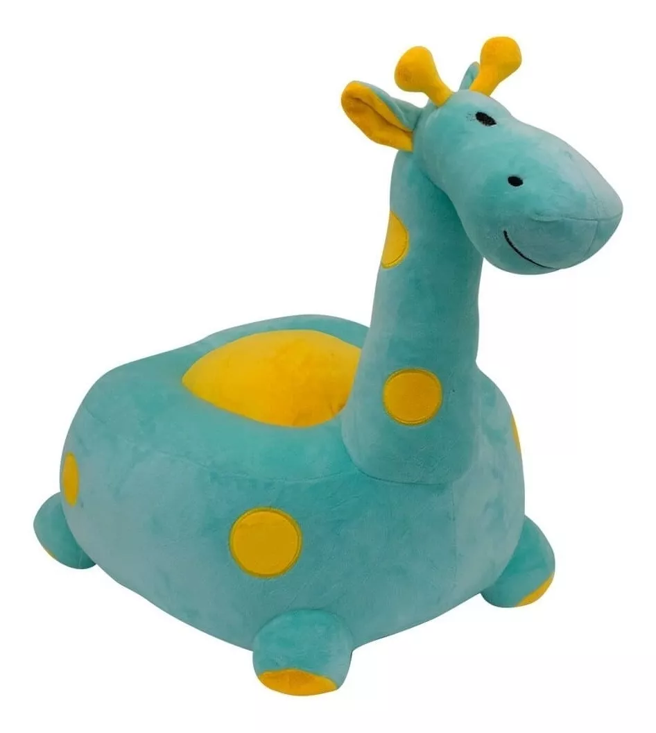 Puff Girafa Verde 48cm - Pelúcia