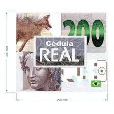 Encarte Folder Para Cédula 200 R Vazio - Cédula Não Inclusa