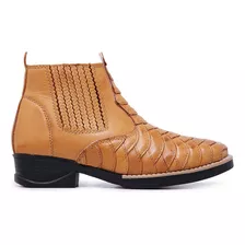 Bota Country Masculina Escamada Cano Curto Texana Botina