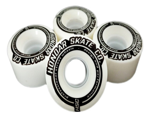 4 Roda Skate Street Vert 54 Mm Hondar 85 A Original Cores