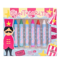 Kit X8 Pintucaritas Maquillaje Artistico Niños