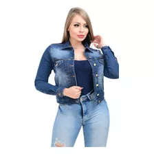 Jaqueta Feminina Sol Jeans Manga Longa Com Lycra Confortável